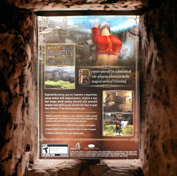 🍄NEVEREND A FANTASY RPG PC CD-ROM Video Game Box Set - Picture 2 of 3